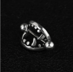 14G/14mm Internally Threaded F136 Titanium Straight Barbell Vamp Fang Nipple Barbell Piercing Jewelry - 图片 4