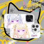 愛蜜莉雅適用於蘋果榮耀華為vivo一加iPhone小米二次元極光手機殼Emilia is suitable for Apple anime, and Aurora phone cases