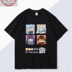 动漫葬送的芙莉莲周边棉短袖T恤男女学生夏季二次元大码COS衣服